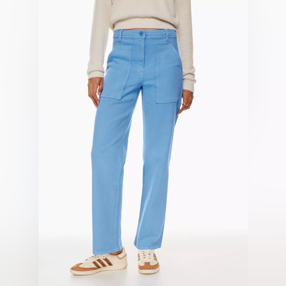 Aritzia Wilfred Free Modern Utility Pant Faded Azurine Blue